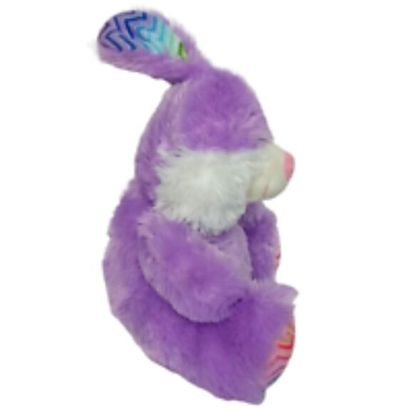 Hug and Luv Easter Bunny Purple Plush 13 Inch - Picture 2 of 6
